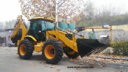 MC388H backhoe loader with 4 wheels steering