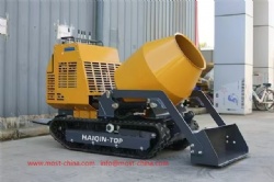 Mini track self loading mobile concrete mixer with CE.Self loading concrete mixer for sales .